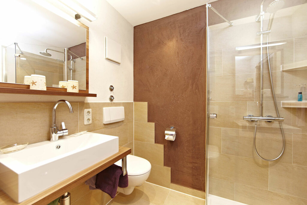 Badezimmer Ferienwohnung Karwendel