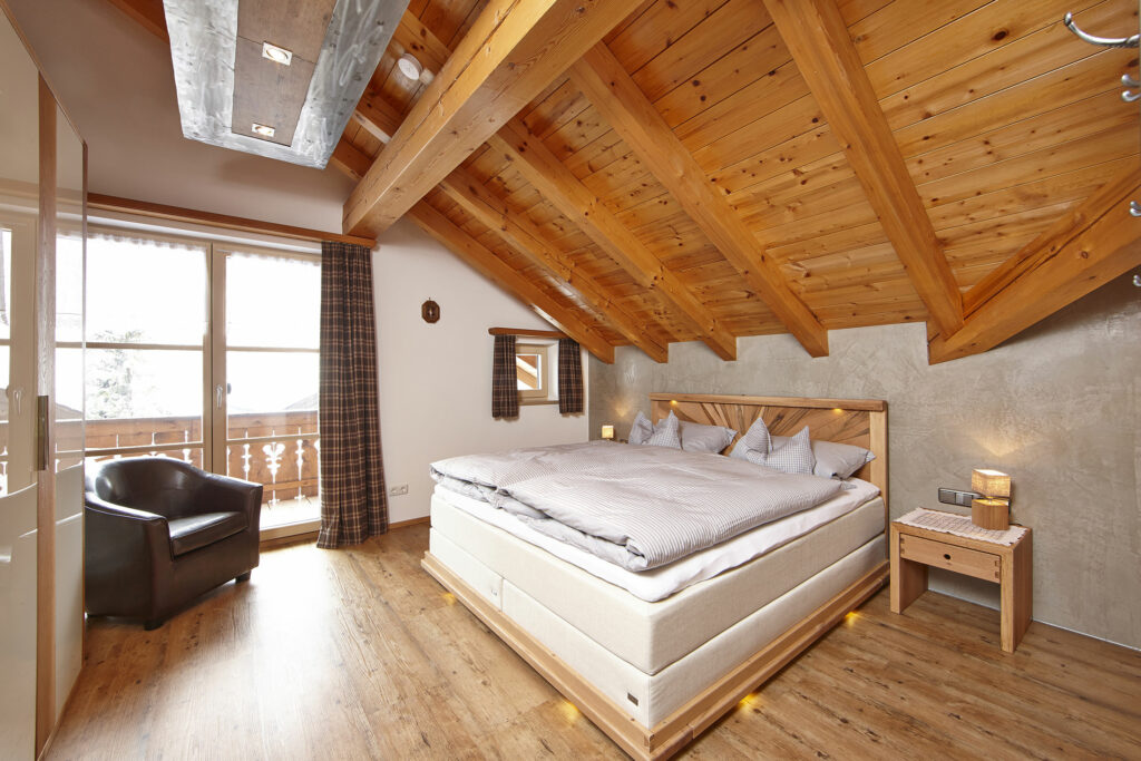 Schlafzimmer Ferienwohnung Karwendel